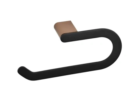 Полотенцедержатель-кольцо Bemeta Galla 108104060 23 x 6 x 10 см, черный матовый, розовое золото