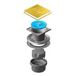 Точечный трап Pestan Confluo Standard Vertical Tide Gold, 13000160