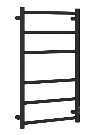 Полотенцесушитель электрический Стилье Формат 27 31528-8050, 800 x 500, ширина 53.2 см, высота 80 см, черный матовый, МЭМ справа Полотенцесушитель электрический Стилье Формат 27 31528-8050, 800 x 500, ширина 53.2 см, высота 80 см, черный матовый, МЭМ справа