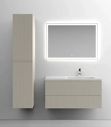 Тумба под раковину Sancos Snob T 100 см подвесная, правая, Beige Soft, SNT100RCE
