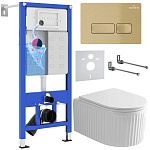 Комплект инсталляции с унитазом 6 в 1 Roxen StounFix Dual Fresh 968227 (состоит из: 710200, Caspia 410280GB, 530200-01) Комплект инсталляции с унитазом 6 в 1 Roxen StounFix Dual Fresh 968227 (состоит из: 710200, Caspia 410280GB, 530200-01)