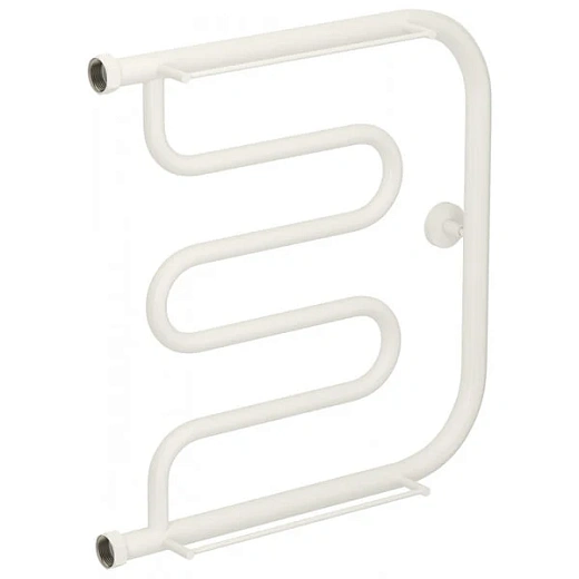 Полотенцесушитель водяной Сунержа Лира+ 30-4012-5050, 500x500, с 2 полками, цвет матовый белый