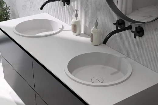 Раковина Holbi Uran, 41x41, из Solid Surface