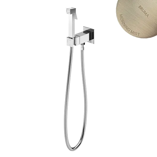 Гигиенический душ со смесителем Bruma Bidet 1451109MM Morning Mist сталь матовая