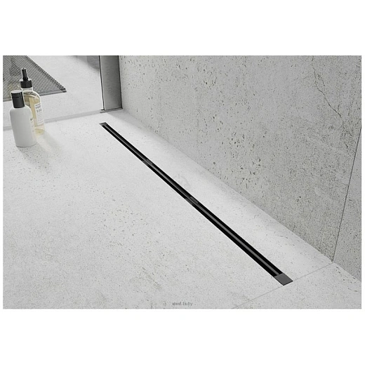 Трап для душа MEXEN FLAT 360 SUPER SLIM BLACK, 120 см (1751120) черный Трап для душа MEXEN FLAT 360 SUPER SLIM BLACK, 120 см (1751120) черный