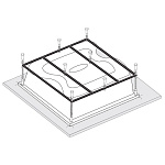 Каркас к ванне VAGNERPLAST Helios 194x170 Каркас к ванне VAGNERPLAST Helios 194x170
