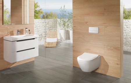 Унитаз подвесной с пневмокрышкой Villeroy&Boch Subway 2.0, 5614R001 + 9M78S101 Унитаз подвесной с пневмокрышкой Villeroy&Boch Subway 2.0, 5614R001 + 9M78S101