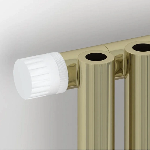 Радиатор отопления Сунержа Эстет-0 EU50, 4 секции, левое/правое нижнее подключение, цвет шампань, 020-0320-5004/020-0321-5004