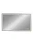 Зеркало Континент Mercury 1200x700 часы, антизапотевание ЗЛП690