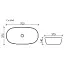 Умывальник Ceramicanova Element CN5040 70см накладной сантехфарфор белый, CN5040
