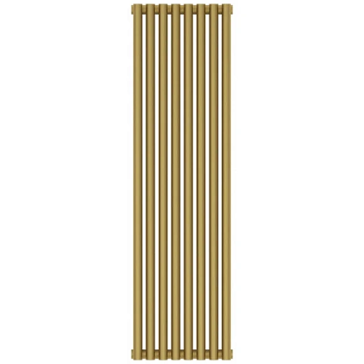 Радиатор трубчатый Сунержа Эстет-00, 8 секций, боковое подключение, цвет матовое золото, 032-0332-1208