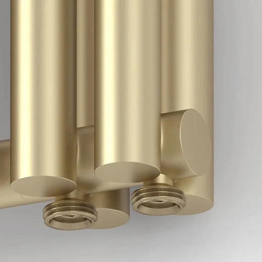 Радиатор отопления Сунержа Эстет-11 EU50, 22 секции, нижнее подключение, цвет матовая шампань, 022-0312-5022