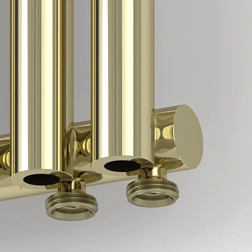 Радиатор отопления Сунержа Эстет-0 EU50, 4 секции, левое/правое нижнее подключение, цвет шампань, 020-0320-5004/020-0321-5004