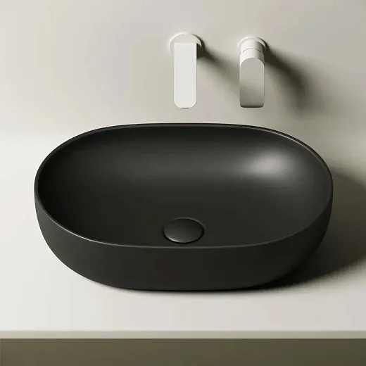 Умывальник Ceramicanova Element 60х41.5х13.5см черный матовый, CN6047MB