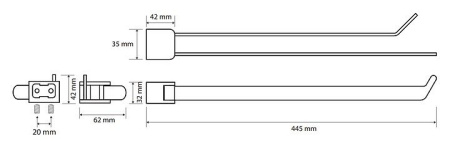Держатель для полотенец Bemeta Organic 157004101 хром