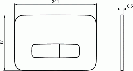 Кнопка смыва механическая Ideal Standard ProSys Oleas M3 R0123AA хром Кнопка смыва механическая Ideal Standard ProSys Oleas M3 R0123AA хром