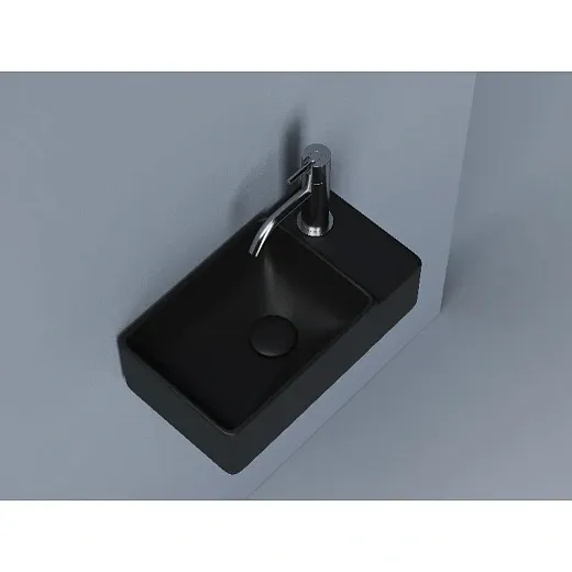 Умывальник Ceramicanova Element 40см подвесной черный матовый, CN5045MB