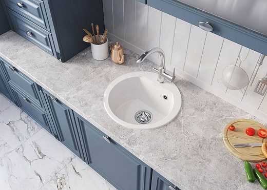 Мойка кухонная Polygran ATOL-460 песочный №302