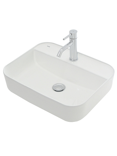 AQM5001 Раковина настольная AQUAme с отверстием под смеситель. 505x400x135