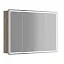 Зеркальный шкаф Sancos Mirror MI120EG, 120 см, с подсветкой, цвет дуб галифакс натуральный