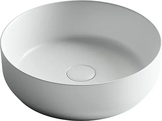 Умывальник Ceramicanova Element CN6022MW 39х39х12см накладной круглый без перелива, CN6022MW