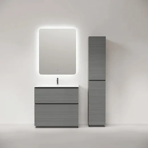 Тумба под раковину Sancos Folk Floor FL90FES, 90 см, напольная, ergraut soft