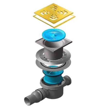 Точечный трап Pestan Confluo Standard Square 2 Gold, 13000137