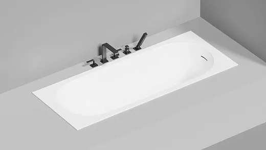 Ванна Salini Ornella Kit 102416GF, 160 х 70 см, из искусственного камня S-Sense, цвет белый, покраска по RAL полностью