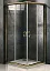 Душевой уголок Good Door Jazze CR-100-C-G, 100 х 100 х 185 см, стекло прозрачное, профиль золото, ДЖ00058