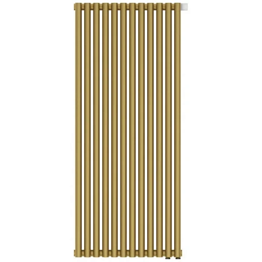 Радиатор трубчатый Сунержа Эстет-11 EU50, 12 секций, нижнее подключение, цвет матовое золото, 032-0312-1212