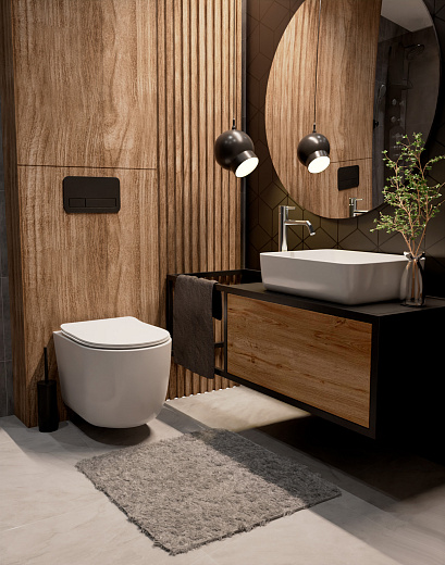 AQM5010 Раковина накладная AQUAme прямоугольная. 500x390x140