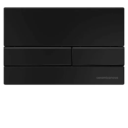Инсталляция Ceramicanova Envision с унитазом Ceramicanova Metric CN3007_1002B_1000 Rimless CN3007, крышка микролифт, клавиша Flat черный матовый