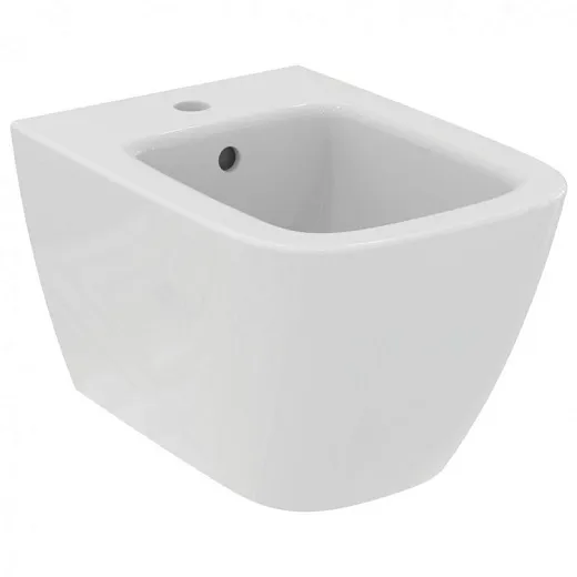 Биде подвесное с отверстием под смеситель Ideal Standard i.life S T459301, с крепежом для полностью скрытого монтажа