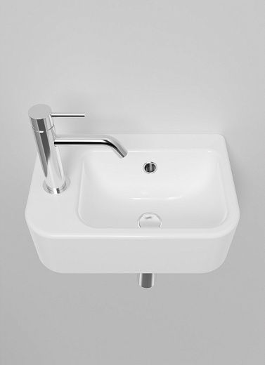 AQM5006L Умывальник AQUAme с отверстием под смеситель. Левый. 375х245х135