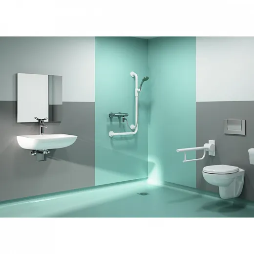 Угловой опорный поручень 90х40 см Ideal Standard CONTOUR S6473AC