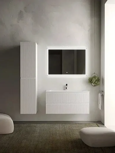 Тумба под раковину Sancos Snob R 100 см подвесная, Bianco, SNR100W