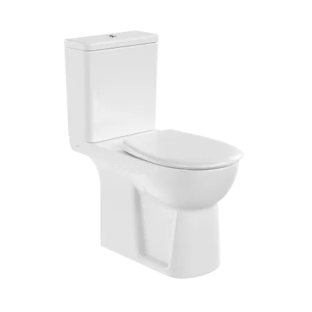 Унитаз напольный компакт  VitrA Conforma с сиденьем без микролифта, белый, покрытие Hygiene, 9899B003-7200