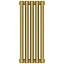 Радиатор трубчатый Сунержа Эстет-00, 5 секций, боковое подключение, цвет матовое золото, 032-0332-5005