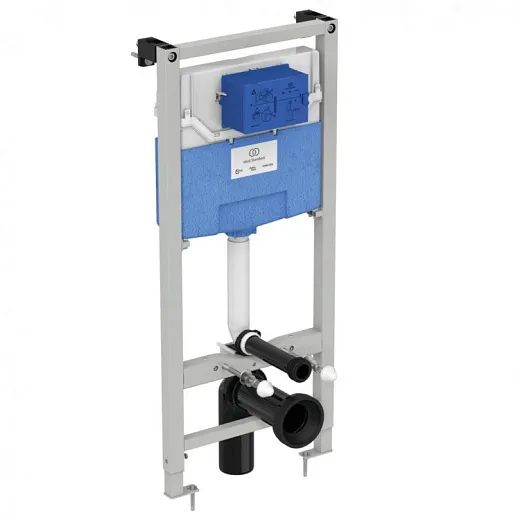 Комплект инсталляции Ideal Standard TESI AquaBlade с унитазом T007901 TESI AquaBlade®, с сиденьем и крышкой T352701, с инсталляцией PROSYS 120 P и пневматической панелью смыва OLEAS™ P1