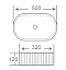 Умывальник накладной Roxen Royal Oval 570170-M