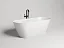 Ванна Salini Mona 102922MF, 169 х 72 см, из искусственного камня S-Stone, цвет белый матовый, покраска по RAL полностью