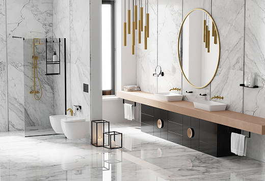 Зеркало косметическое Deante ROUND NERO ADR_N811 на кронштейне, черное Зеркало косметическое Deante ROUND NERO ADR_N811 на кронштейне, черное