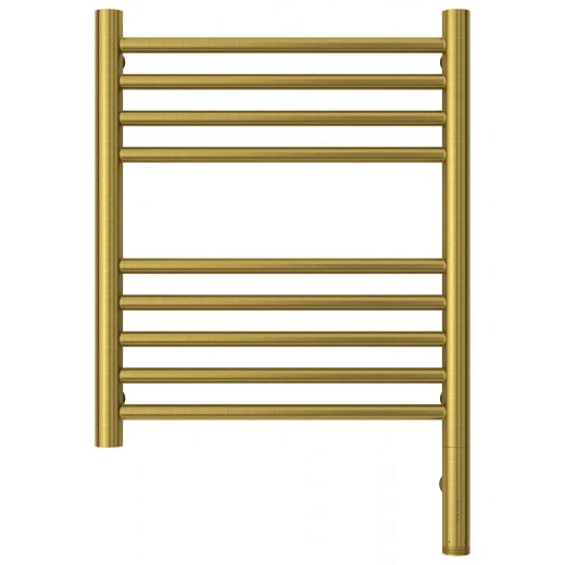 Полотенцесушитель электрический Сунержа Богема 3.0, высота 50 см, ширина 40 см, диммер слева/справа, цвет состаренная латунь, 051-5804-5040/051-5805-5040