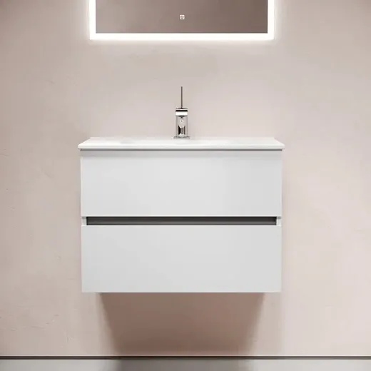 Тумба под раковину Sancos Urban UR70W, 70 см, подвесная, цвет белый