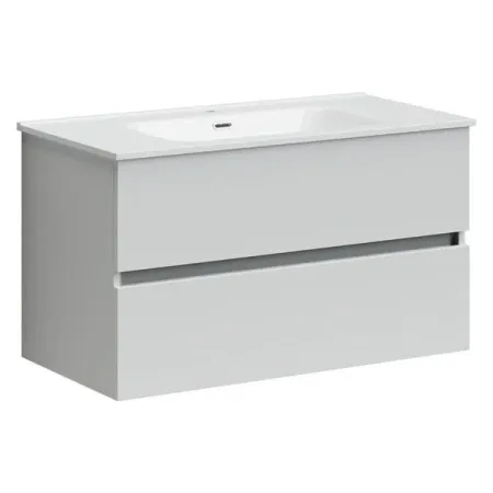 Тумба под раковину Sancos Urban UR90W 90, подвесная, белый глянец