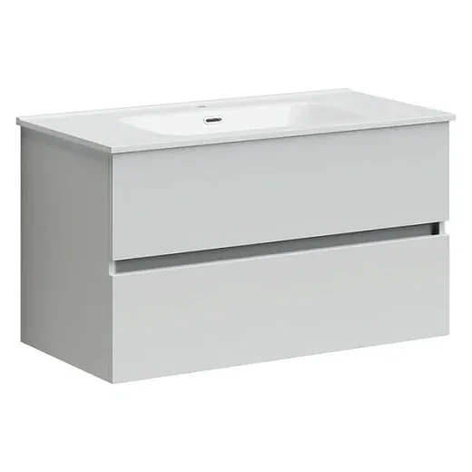 Тумба под раковину Sancos Urban UR90W 90, подвесная, белый глянец