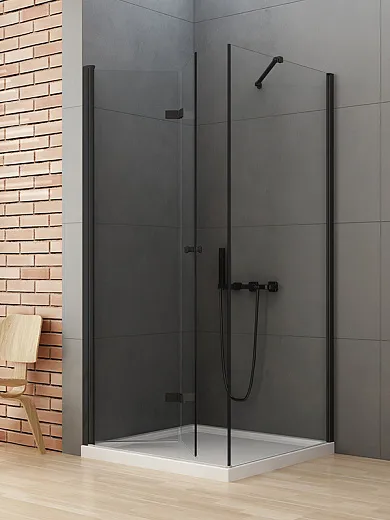 Душевой уголок New Trendy NEW SOLEO BLACK (L) 100x90x195 (var 3)