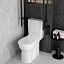 Унитаз напольный компакт  VitrA Conforma с сиденьем без микролифта, белый, покрытие Hygiene, 9899B003-7200