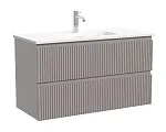 Тумба под раковину Sancos Snob R SNR90/39SM, 90 см, подвесная, Doha Soft