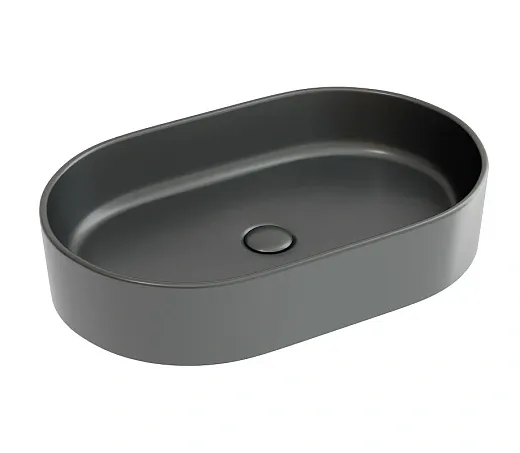 Умывальник Ceramicanova Element CN6048MDH 60см сантехфарфор темный антрацит, CN6048MDH
